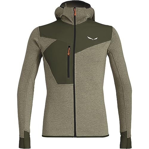 Salewa Puez 2 Dry Hooded Jacket Men, dark olive melange/0910, L Salewa Puez 2 Dry Hooded Jacket Men, dark olive melange/0910, L von Salewa