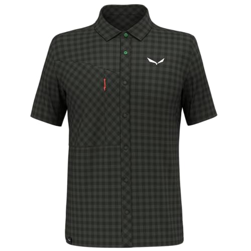 Salewa Puez Dry Short Sleeve Shirt Men, Dark Olive, L Salewa Puez Dry Short Sleeve Shirt Men, Dark Olive, L von Salewa