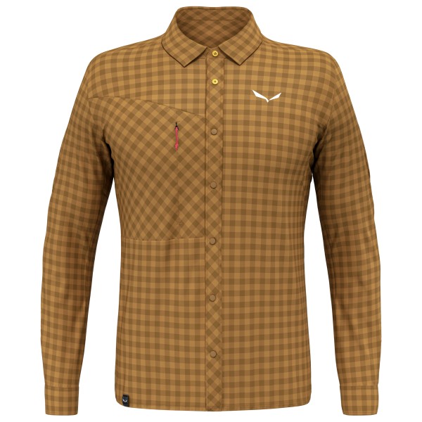 Salewa - Puez Dry L/S Shirt - Hemd Gr 48 braun von Salewa