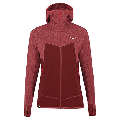 Salewa Puez Hybrid Polarlite Damen Fleecejacke Mit Kapuze, Syrah Melange, 36 EU Salewa Puez Hybrid Polarlite Damen Fleecejacke Mit Kapuze, Syrah Melange, 36 EU von Salewa