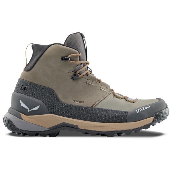 Salewa - Puez Leather Mid PTX - Wanderschuhe Gr 11,5 grau von Salewa