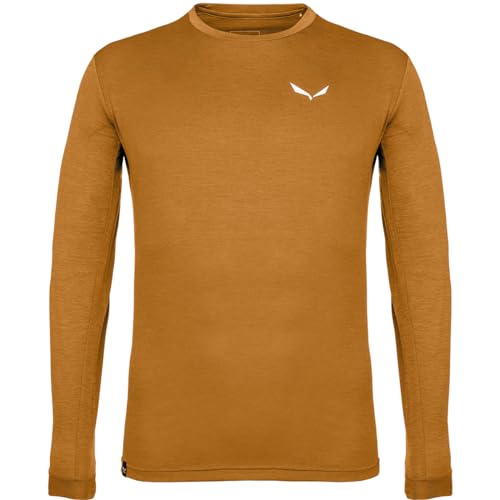 Salewa Puez Melange Dry Long Sleeve Tee Men, golden Brown Melange, L von Salewa