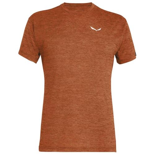 Salewa Puez Melange Dry M S/S Tee, Bombay Brown Melange, L von Salewa