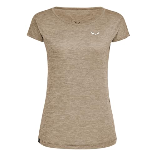 Salewa Damen Puez Melange Dry W S/S Tee T-Shirt, Quicksand Melange, XXS EU Salewa Damen Puez Melange Dry W S/S Tee T-Shirt, Quicksand Melange, XXS EU von Salewa