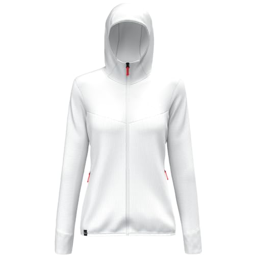 Salewa Damen Puez Waffle Hybrid Polarlite Hooded Jacket Women, Weiß, XS EU Salewa Damen Puez Waffle Hybrid Polarlite Hooded Jacket Women, Weiß, XS EU von Salewa