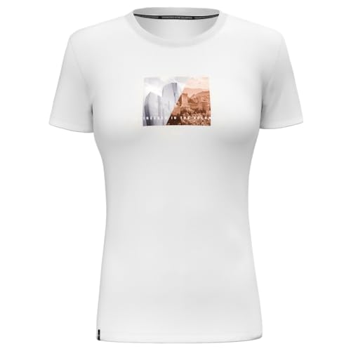 Salewa Pure Design Dry T-Shirt Women, White, XXL von Salewa