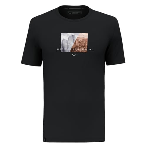 Salewa Herren Mens Pure Design Dry T-Shirt M., Black Out, XL EU von Salewa