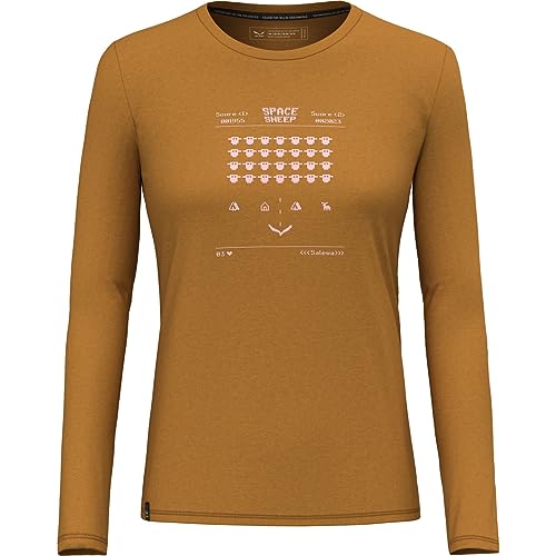 Salewa Pure Space Game Merino T-Shirt Women, golden Brown, M Salewa Pure Space Game Merino T-Shirt Women, golden Brown, M von Salewa