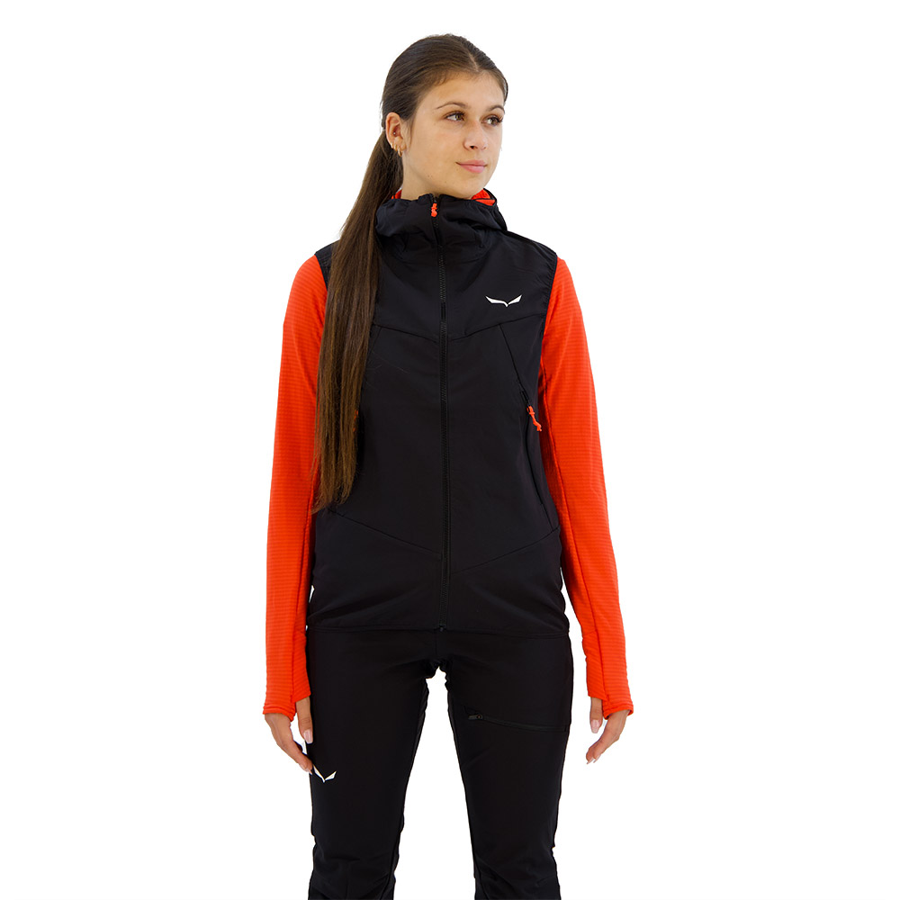 Salewa Sella Durastretch Vest Schwarz L Frau von Salewa