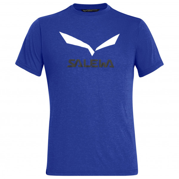 Salewa - Solidlogo Dri-Rel S/S Tee - T-Shirt Gr M blau von Salewa