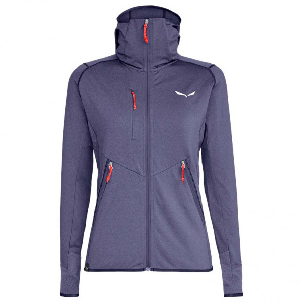 Salewa - Women's Agner Hybrid Polarlite Fullzip Hoody - Fleecejacke Gr 38 blau von Salewa