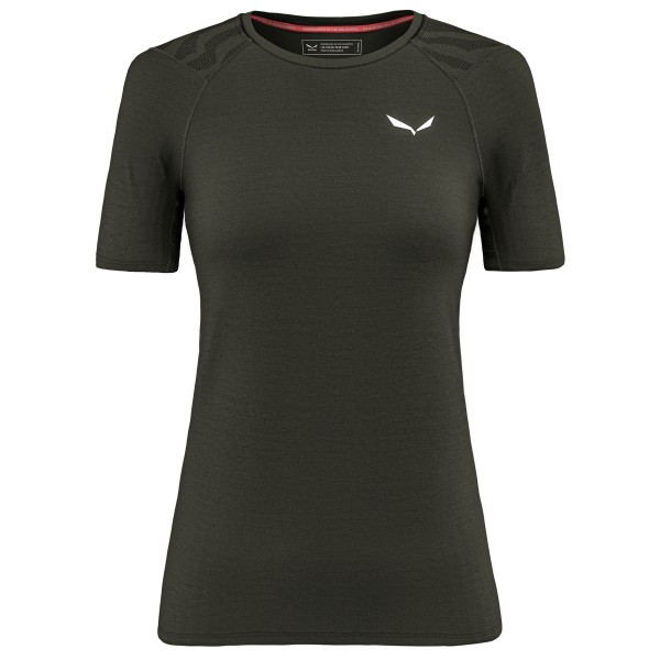 Salewa - Women's Cristallo Warm AMR Tee - Merinounterwäsche Gr 34 oliv von Salewa