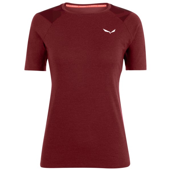 Salewa - Women's Cristallo Warm AMR Tee - Merinounterwäsche Gr 40 rot von Salewa