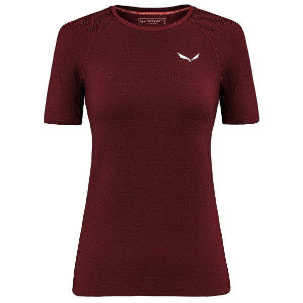 Salewa - Women's Cristallo Warm AMR Tee - Merinounterwäsche Gr 40 rot von Salewa