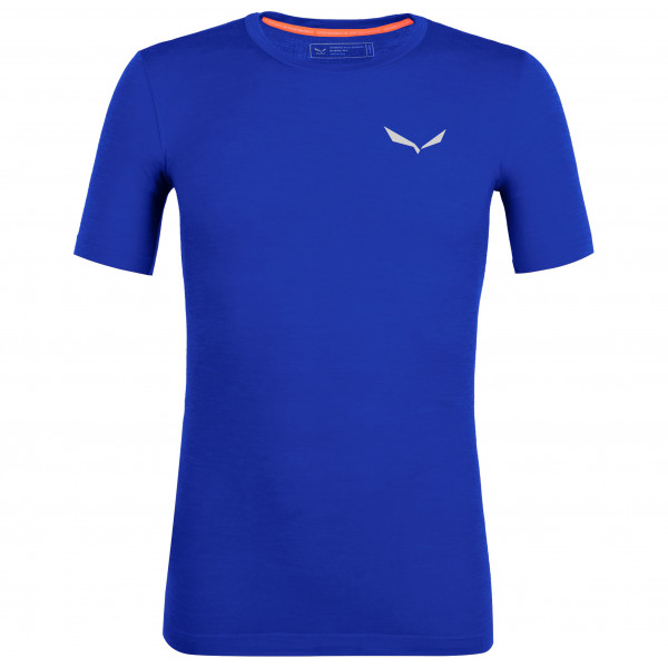 Salewa - Zebru Fresh AMR T-Shirt - Merinounterwäsche Gr L blau von Salewa