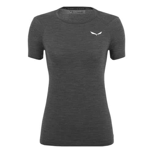 Salewa Zebru Fresh Merino Responsive T-Shirt Women, Black Out, M von Salewa