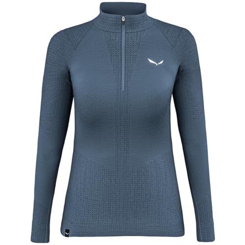 Salewa Zebru Responsive Half Zip T-Shirt Damen, Blau, S Salewa Zebru Responsive Half Zip T-Shirt Damen, Blau, S von Salewa