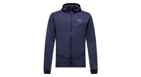 herren fleecejacke salewa sella crevasse hoodie blau von Salewa