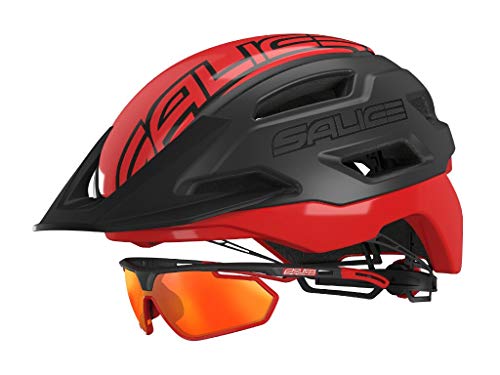 SALICE Helm Bike XS TG. 51-56 Nero-Ross, Unisex, für Erwachsene von Salice