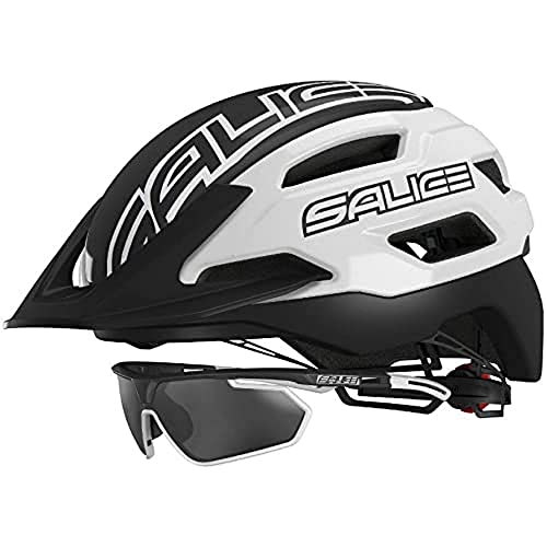 SALICE Helm Bike XS TG. 51-56 Unisex-Erwachsene Weiß-Schwarz SALICE Helm Bike XS TG. 51-56 Unisex-Erwachsene Weiß-Schwarz von Salice