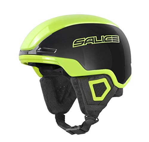 Salice EAGLEXS Skihelm mit Roller, Gr. 52-56 Unisex-Erwachsene Nero-Lime von Salice