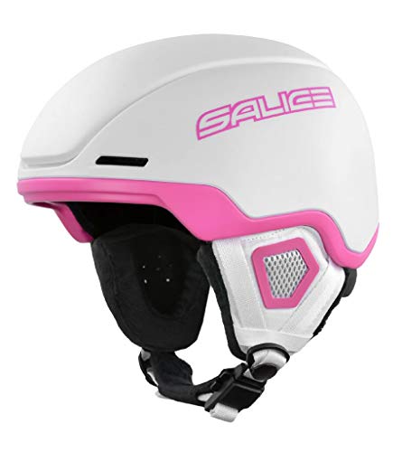 SALICE Uni – Erwachsene Eaglexs Skihelm mit Rotor Gr. 52-56 Fuchsia, WEIß-Fucsia von Salice