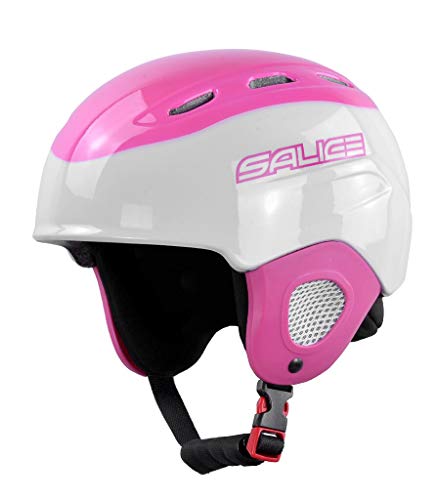 Salice Kinder Skihelm Junior Fuchsia Größe 48-56 mit Roller, Unisex von Salice