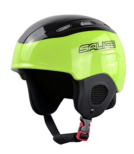 Salice Kinder Skihelm Junior Lime Größe 48-56 mit Roller, Unisex von Salice