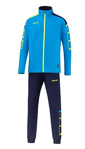 Saller Glanz-Trainingsanzug »sallerSquad50« 144 hellblau-Neongelb Gr. L Saller Glanz-Trainingsanzug »sallerSquad50« 144 hellblau-Neongelb Gr. L von Saller