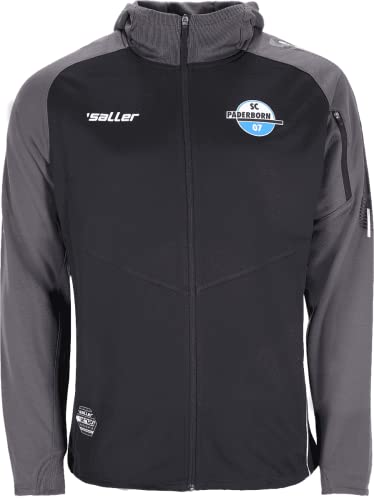 Saller SC Paderborn 07 Zip-Hoodie 21/23 380 schwarz-grau Gr. S Saller SC Paderborn 07 Zip-Hoodie 21/23 380 schwarz-grau Gr. S von Saller