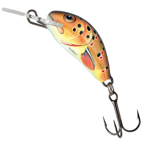 Salmo Hornet Wobbler Miniwobbler D, Salmo Farben:Trout, Länge/Gewicht/Laufverhalten/Tauchtiefe:2.5cm / 1.5g / sinkend / 0.5-1.0m von Salmo