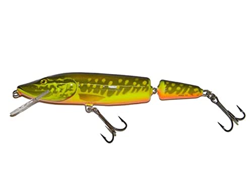 Salmo Pike Jointed Hechtwobbler - Köder für Hecht, Zander, Barsch, Hechtköder, Hechtwobbler, Barschwobbler, Farben:Hot Pike, Länge/Gewicht/Laufverhalten/Tauchtiefe:11cm / 13g / schwimmend / 0.5-1.0m Salmo Pike Jointed Hechtwobbler - Köder für Hecht, Zander, Barsch, Hechtköder, Hechtwobbler, Barschwobbler, Farben:Hot Pike, Länge/Gewicht/Laufverhalten/Tauchtiefe:11cm / 13g / schwimmend / 0.5-1.0m von Salmo