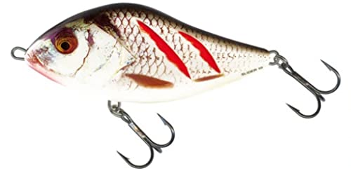 Salmo Sinking Slider Wounded Real Grey Shiner - QSD032 von Salmo