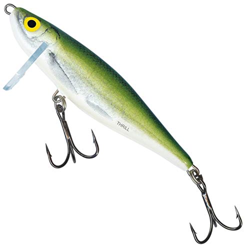 Salmo Thrill Wobbler sinkend, Farben:Olive Bleak, Länge/Gewicht/Laufverhalten/Tauchtiefe:5cm / 6.5g / sinkend von Salmo