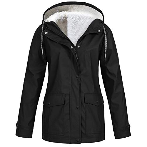 SalmophC wasserdichte Skijacke für Damen Warmer Winter-Schneemantel Regenmantel mit Kapuze Mountain wasserdichte Skijacke Winddichte Jacken Sportmantel von SalmophC