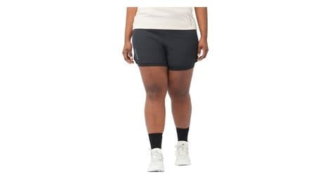 2 in 1 shorts fur frauen salomon cross run schwarz von Salomon