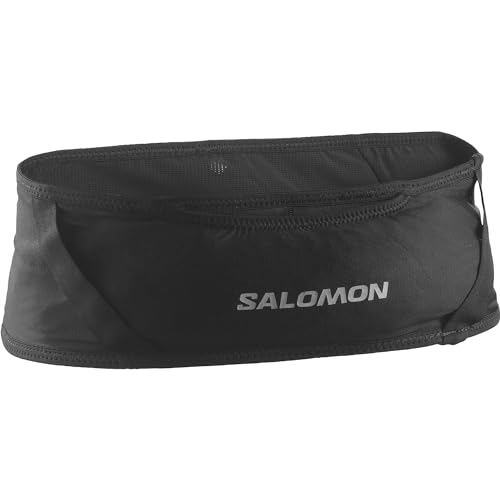 Salomon Pulse Unisex-Gürtel, Eng anliegende Passform, Intelligente Verstaulösung, Outdoor-Vielseitigkeit, Schwarz, XL von Salomon