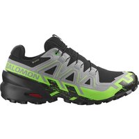SALOMON Herren Trailrunningschuhe SHOES SPEEDCROSS 6 GTX Black/Allo/Grgeck SALOMON Herren Trailrunningschuhe SHOES SPEEDCROSS 6 GTX Black/Allo/Grgeck von Salomon