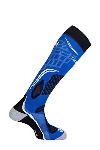 Salomon, 1 Paar hohe Unisex-Socken, X PRO, Polyamid/Polypropylen, Größe: M (39-41), Blau/Schwarz (Union Blue/Black), L37885900 von Salomon