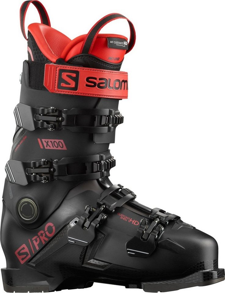 Salomon ALP. BOOTS S/PRO X100 GW Bk/Red Met BLACK/RED METAL/BELLUGA Skischuh Salomon ALP. BOOTS S/PRO X100 GW Bk/Red Met BLACK/RED METAL/BELLUGA Skischuh von Salomon