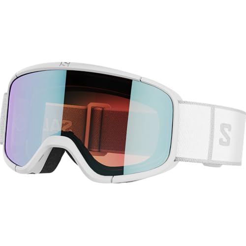 Salomon Aksium 20 S Photochrome Unisex-Brille Ski Snowboarden, Tolle Passform und Komfort, Haltbarkeit und Automatisch Optimierte Sicht, Weiß, Einheitsgröße von Salomon