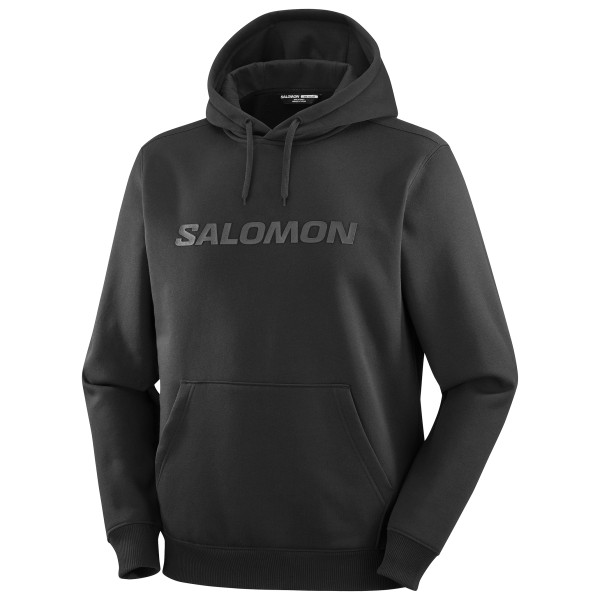 Salomon - Big Logo Hoodie - Hoodie Gr L schwarz von Salomon