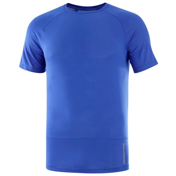 Salomon - Cross Run S/S Tee - Laufshirt Gr XXL blau von Salomon