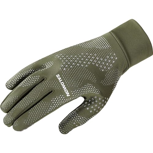 Salomon Cross Warm Unisex-Handschuhe, praktisch, atmungsaktive Wärme, intelligentes Design, Grün, L von Salomon