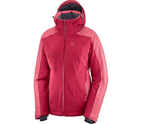 Salomon Damen Brilliant JKT W, Rot/Rosa (Rio Red/Garnet Rose), XL von Salomon