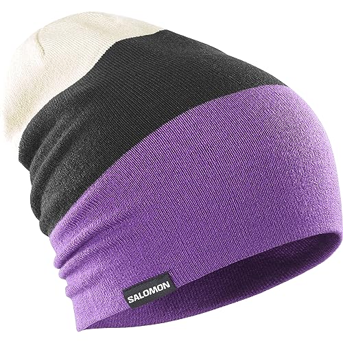 Salomon Flatspin Reversible Unisex-Mütze Ski Snowboarden, Vielseitigkeit, Stil und Volle Funktionalität, Lila, Einheitsgröße Salomon Flatspin Reversible Unisex-Mütze Ski Snowboarden, Vielseitigkeit, Stil und Volle Funktionalität, Lila, Einheitsgröße von Salomon