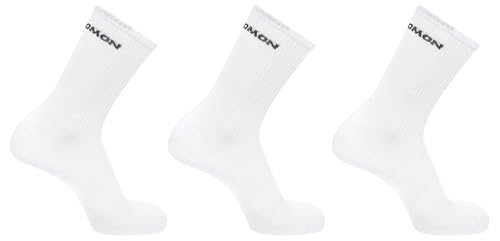 Salomon Flow Crew 3-pack Unisex Socken, Rutschfester Sitz, Schützender Komfort, Dämpfung, Weiß, 39-41 Salomon Flow Crew 3-pack Unisex Socken, Rutschfester Sitz, Schützender Komfort, Dämpfung, Weiß, 39-41 von Salomon