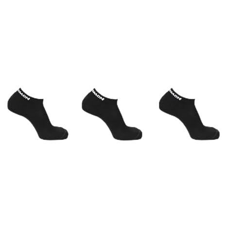 Salomon Flow Low 3-pack Unisex Socken, Rutschfester Sitz, Schützender Komfort, Dämpfung, Schwarz, 45-47 Salomon Flow Low 3-pack Unisex Socken, Rutschfester Sitz, Schützender Komfort, Dämpfung, Schwarz, 45-47 von Salomon