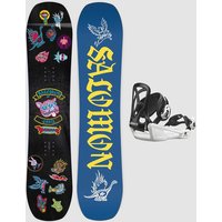 Salomon Grail+Goodtime XS black Kids Snowboard-Set uni Salomon Grail+Goodtime XS black Kids Snowboard-Set uni von Salomon