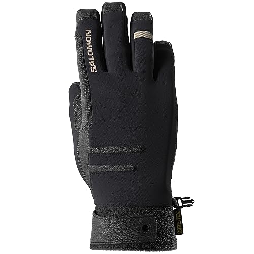 Salomon Mtn Gore-Tex Unisex-Handschuhe Wasserdichte Ski Snowboarden, Allwetterschutz, Dauerhafte Fingerfertigkeit und Präzise Passform, Schwarz, S von Salomon